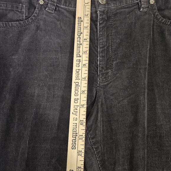 Talbots Plus Petite 16W Corduroy Signature Bootcut Pants Stretch Chocolate Brown - Picture 4 of 8